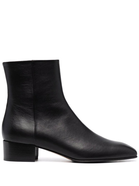  Scarosso Ambra Leather Ankle Boots - Black 