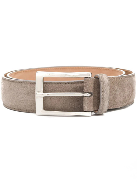  Scarosso Classic Square Buckle Belt - Grey 