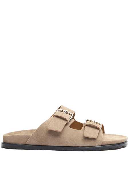  Scarosso Enea Suede Slides - Neutrals 