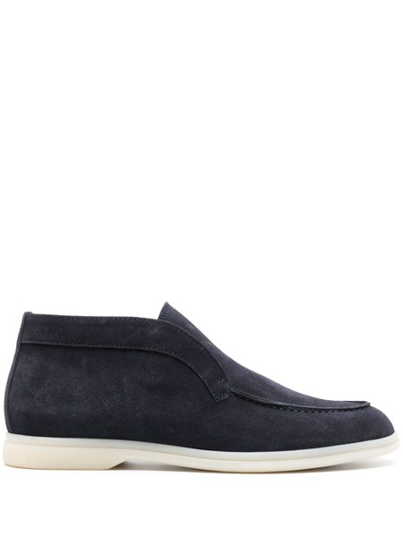  Scarosso Leonarda Suede Ankle Boots - Blue 