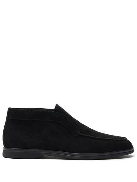  Scarosso Leonardo Suede Ankle Boots - Black 