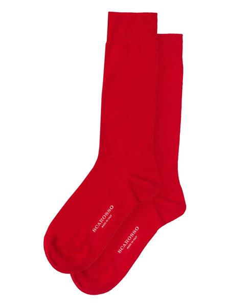  Scarosso Logo Socks - Red 
