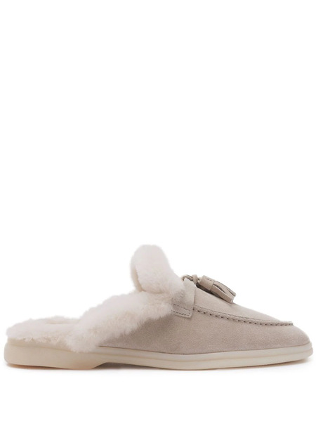 Scarosso Lucrezia Suede Mules - Neutrals 