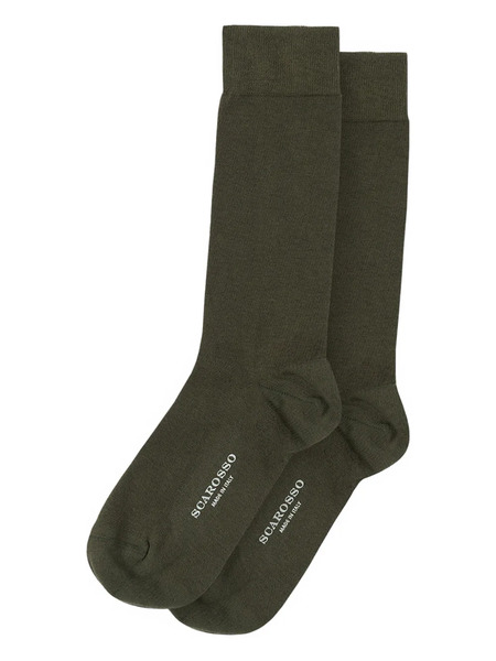  Scarosso Ribbed-trim Socks - Green 