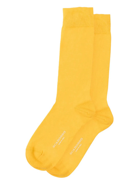  Scarosso Ribbed-trim Socks - Yellow 