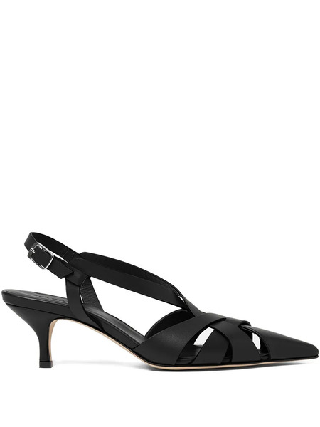  Scarosso Slingback Pointed-toe Pumps - Black 