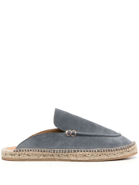  Scarosso Suede Jute-sole Espadrilles - Grey 