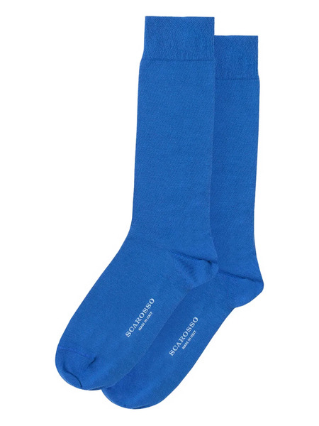  Scarosso Text Print Socks - Blue 