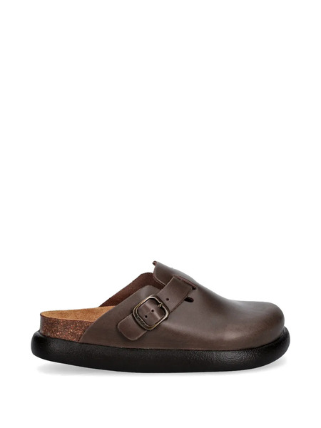  Scholl Fae Buckle-strap Mules - Brown 