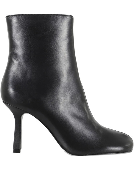  Schutz Leather Ankle Boots - Black 