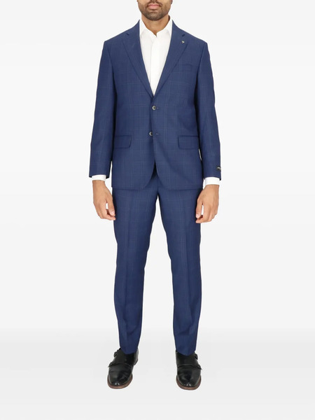  Scotch & Soda Checked Two-button Suit - Blue 