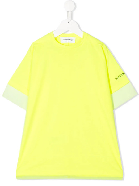  Scrambled_ego Oversized Fit T-shirt - Yellow 