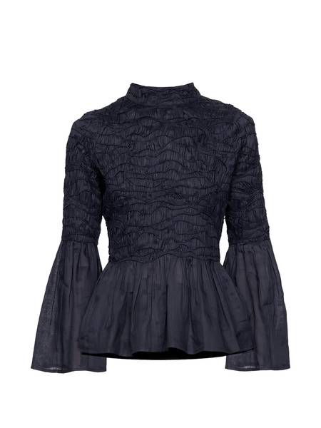  Sea Imogen Soild Long-sleeved Top - Blue 