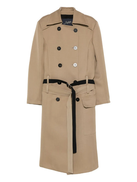  Seafarer Double-breasted Belted Coat - Neutrals 
