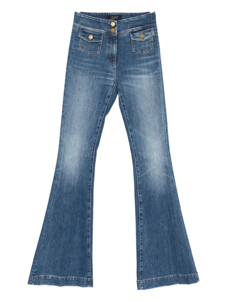  Seafarer Flap-pocket Flared Jeans - Blue 