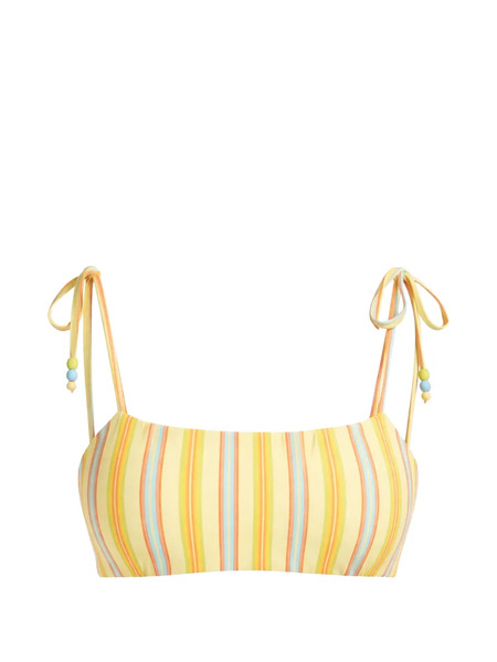  Seafolly Striped Bikini Top - Yellow 