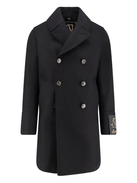  Sealup Double-breasted Coat - Black 