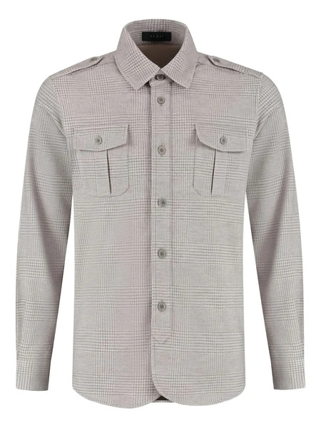  Sease Checked Shirt Jacket - Neutrals 