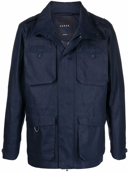  Sease Endurance Linen Field Jacket - Blue 