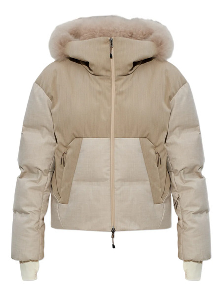  Sease Fur-trimmed Hooded Jacket - Neutrals 