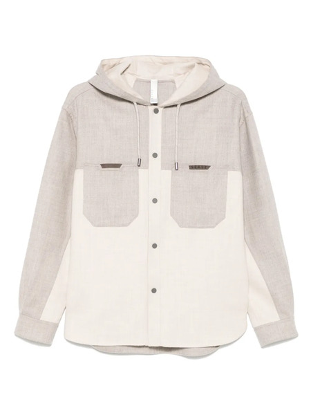  Sease Hooded Overshirt - Neutrals 