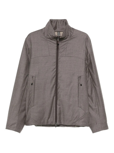  Sease Zip-front Panelled Jacket - Grey 