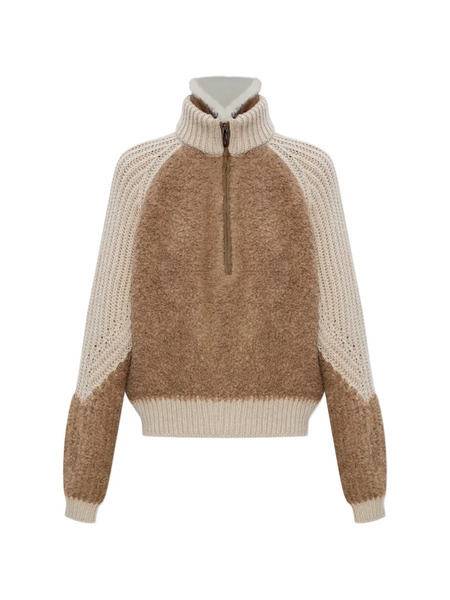  Sease Zipped Sweater - Brown 