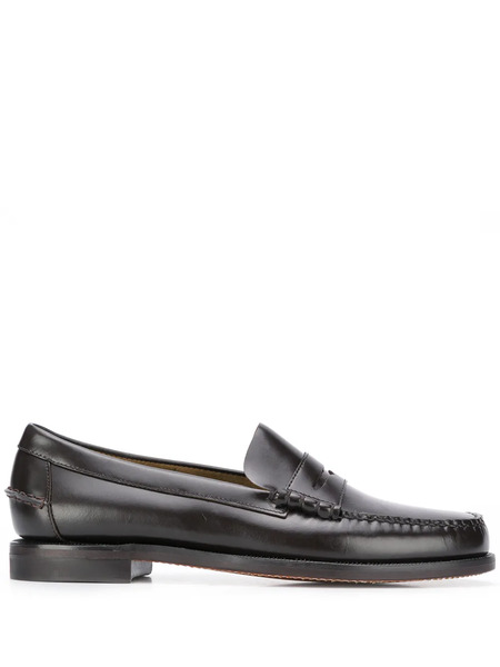  Sebago Dan Leather Penny Loafers - Brown 