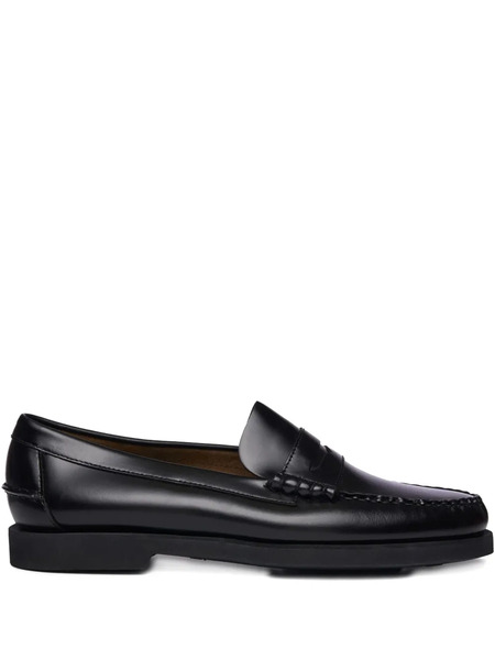  Sebago Dan Po Lt Leather Loafers - Black 