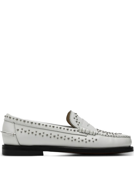  Sebago Dan Stud-embellished Loafers - White 