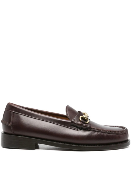  Sebago Horsebit Leather Loafers - Brown 