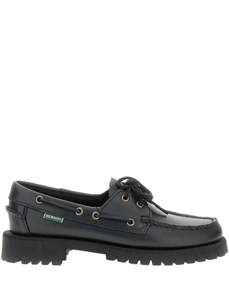  Sebago Leather Lace-up Loafers - Black 
