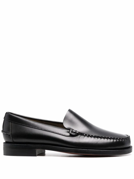  Sebago Polished-leather Loafers - Black 