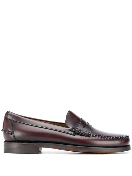 Sebago Polished Slip-on Loafers - Brown 