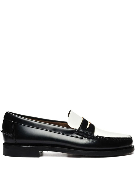 Sebago Two-tone Leather Loafers - Black 