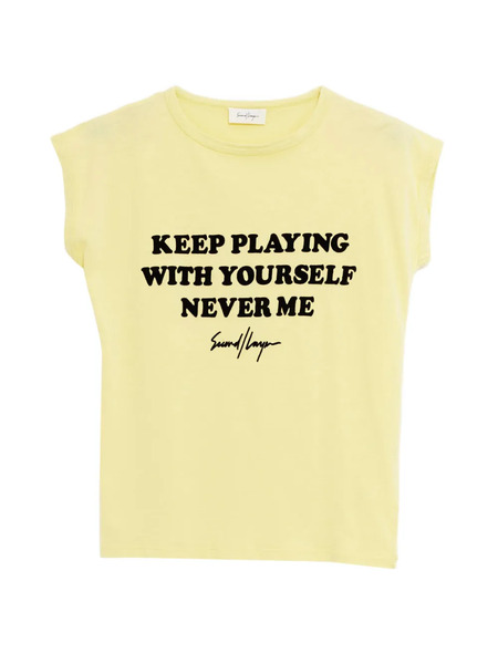  Second/layer Crew-neck T-shirt - Yellow 