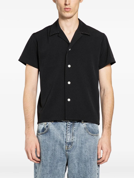  Second/layer Ss Avenue Button-up Shirt - Black 