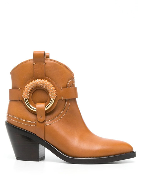  See By Chloé Hana 80mm Boots - Brown 