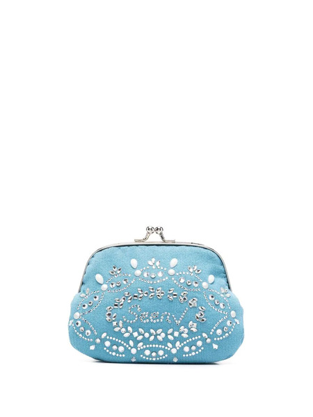  Seen Users Crystal-embellished Twist-lock Wallet - Blue 