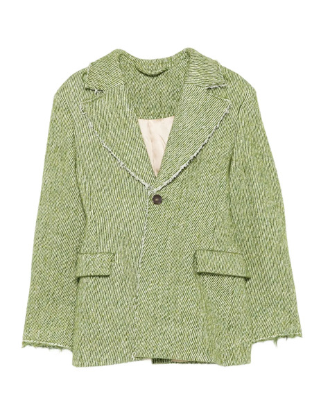  Séfr Single-breasted Blazer - Green 