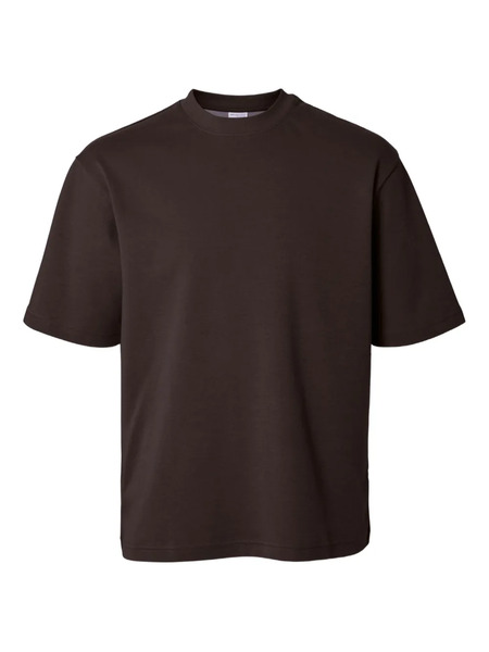  Selected Crew-neck T-shirt - Brown 