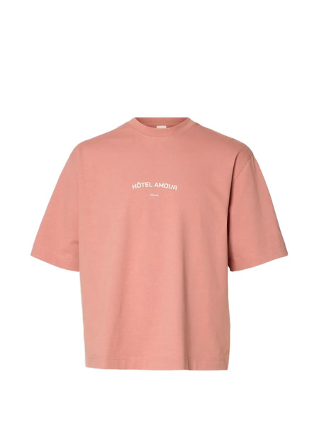  Selected Crew-neck T-shirt - Pink 