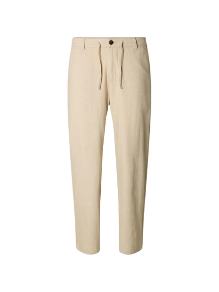  Selected Drawstring Loose Trousers - Neutrals 