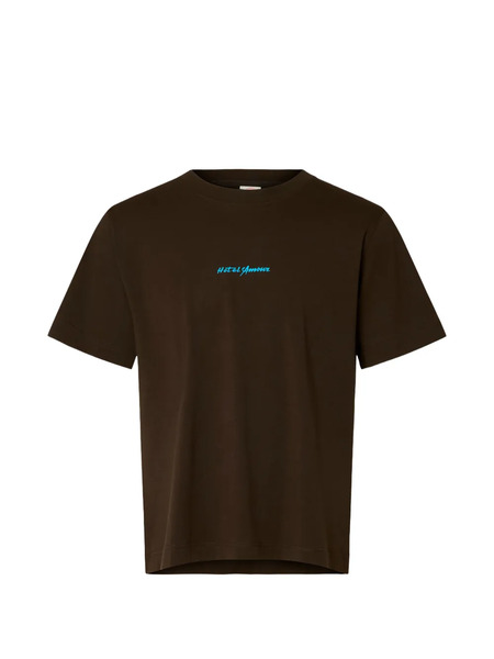  Selected Graphic-print T-shirt - Brown 
