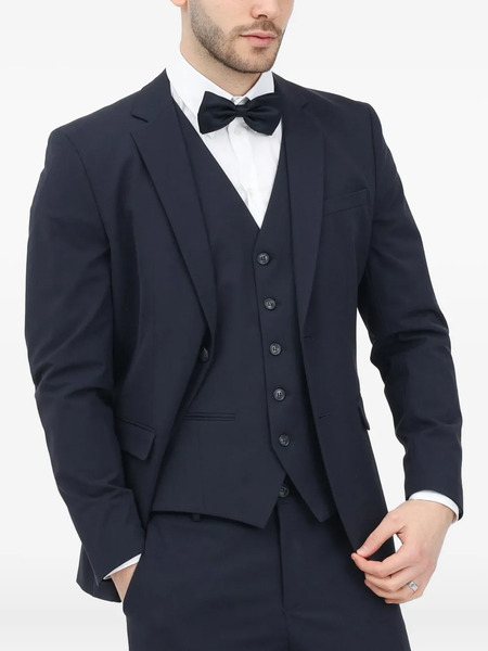  Selected Notched-lapel Blazer - Blue 