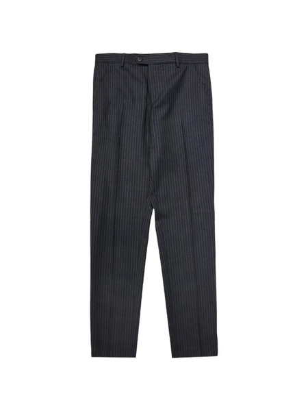  Selected Pinstriped Button Trousers - Grey 