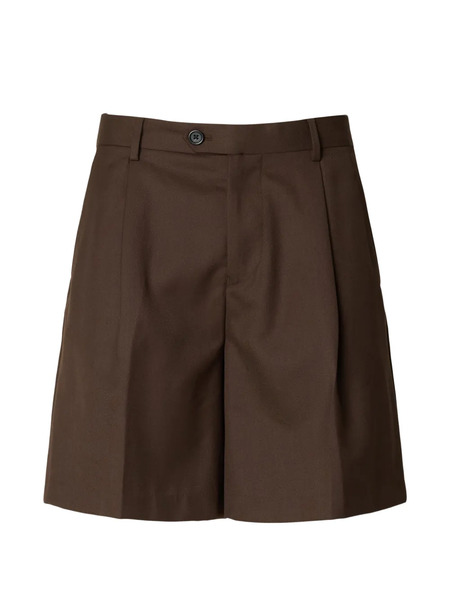  Selected Pleated Shorts - Brown 