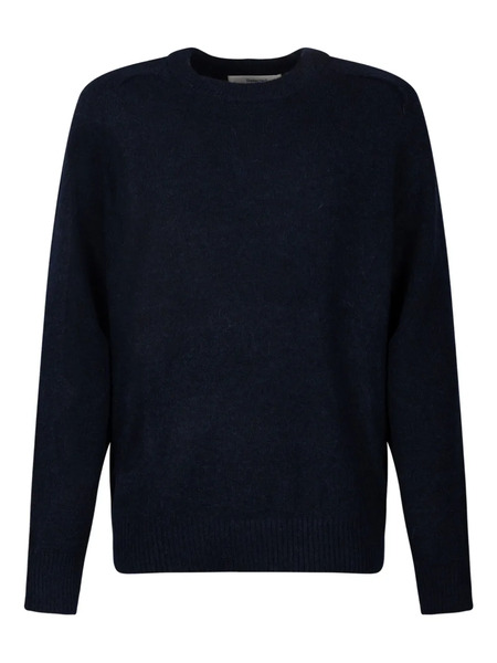  Selected Ribbed Round-neck Sweater - Blue 