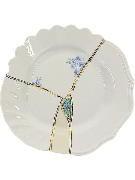  Seletti Crack Detail Plate - White 