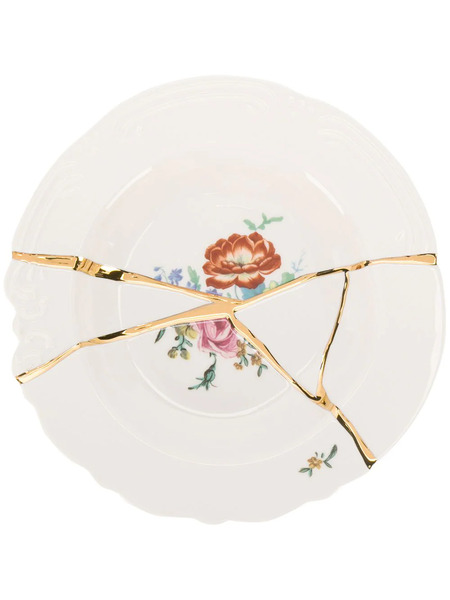  Seletti Floral Print Bowl - White 
